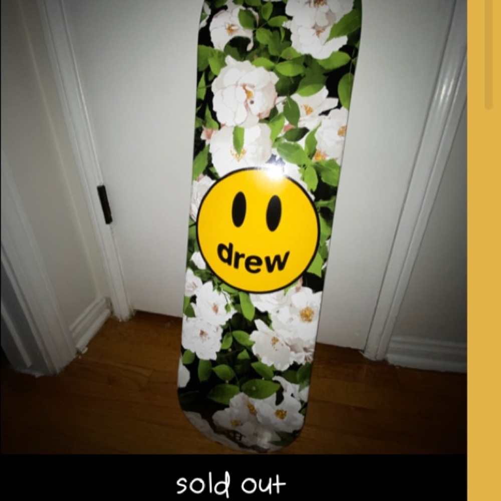 SOLD OUT Drew House Iceberg Roses Skate Deck